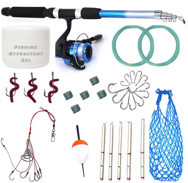 Yolo Tackles Fishing Spinning Rod,Reel,Accessories Complete Kit Multicolor Fishing Rod