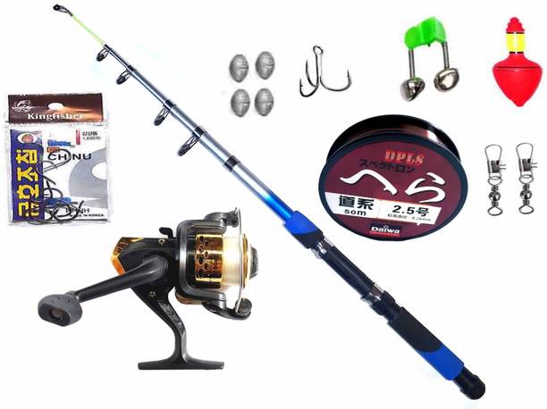 Styleicone Daiwa set X804 Daiwa MBN196 Multicolor Fishing Rod