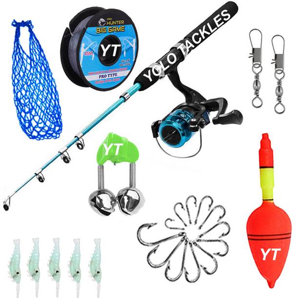 IPL fishing set full combo set combo 7ft Multicolor Fishing Rod