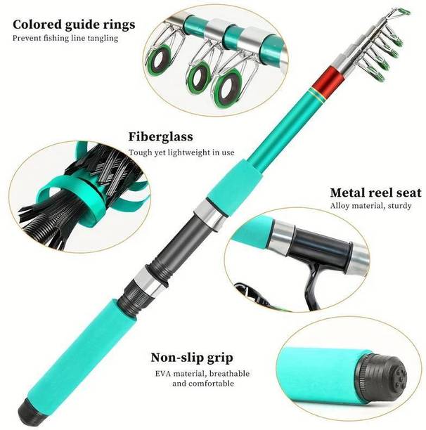 SPRED brand new green fiber fishing rod green 270 Green Fishing Rod