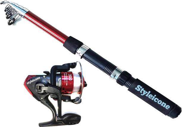 Styleicone 7 ft fishing rod with 1st class reel RD/RD 213 CM Telescopic Fishing Rod LK5664 Multicolor Fishing Rod