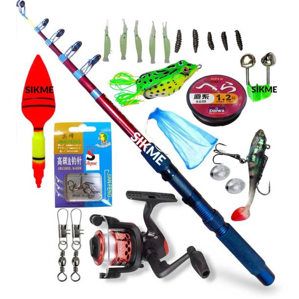 Sikme MasterCast Pro Precision: Elevating Angling Mastery with the Ultimate 7ft Fishing Rod and Reel Combo Set Red Fishing Rod