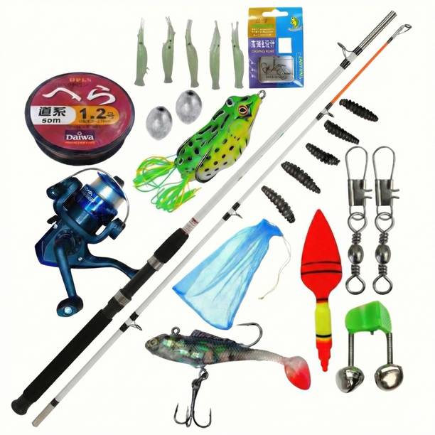 SPRED 150cm Solid fiber fishing rod and reel complete set 5 ft Multicolor Fishing Rod