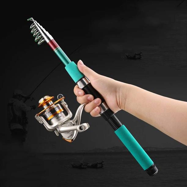 Sikme 210 Fishing rod With Metal SG3000 Fishing Reel Combo Kit Fully Metal Body Green Fishing Rod