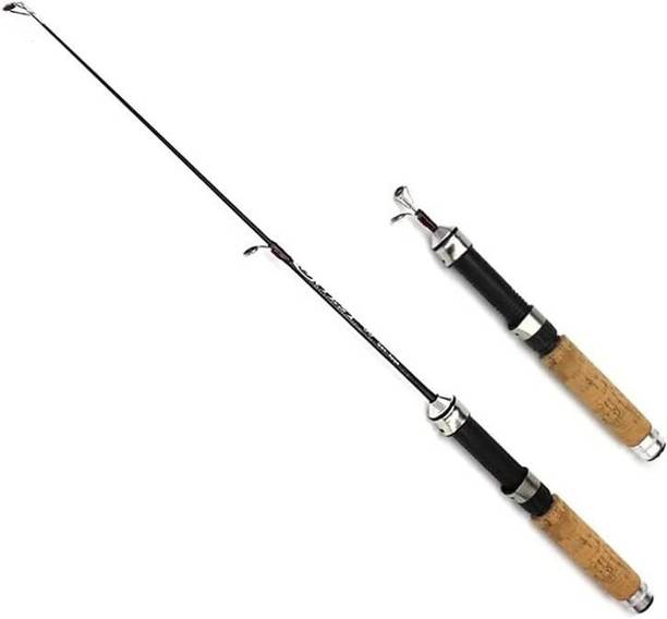 Nema Portable Telescopic Winter,Ice Fishing Rod Fish Pole - 65cm FUB4799OUT Black, Gold Fishing Rod
