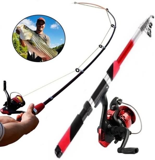 MR Shark Colour fishing rod 210cl Red Fishing Rod