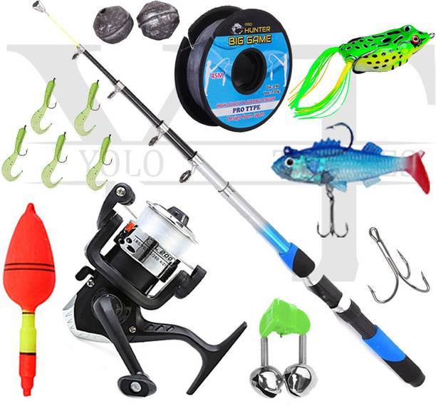 IPL 7 ft fishing rod and reel combo set Multicolor Fishing Rod