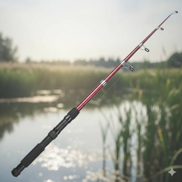 ADONYX pc fiberglass Red Fishing Rod