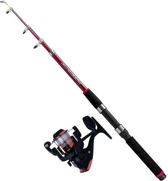 Abirs halowee fishing rod reel set tymex Red Fishing Rod