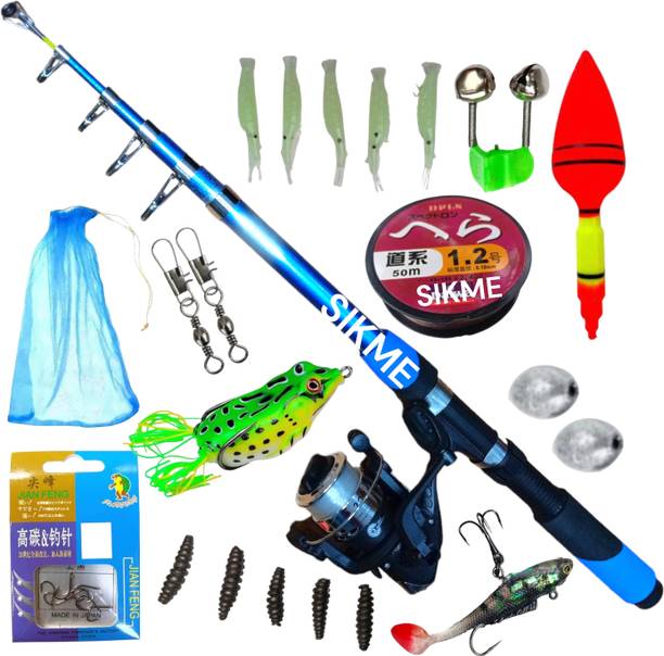 Sikme StrikeForce Max 6ft Baitcasting Combo Unleash Precision Strikes and Dominate Every Cast Blue Fishing Rod