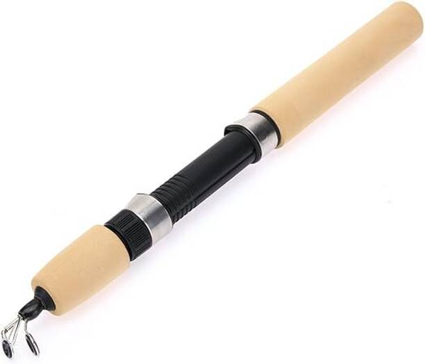 Redoak Portable Telescopic Winter,Ice Fishing Rod Fish Pole - 60cm FUB4716OUT-RO Brown, Black Fishing Rod