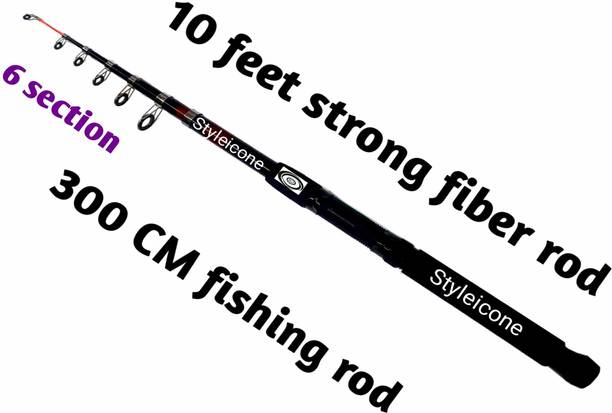Styleicone 10 feet High Quality fishing rod 45513 Red Fishing Rod