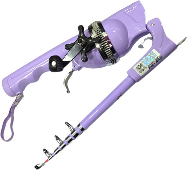 moscow fishing tackles rod reel folding set folding combo set Multicolor Fishing Rod