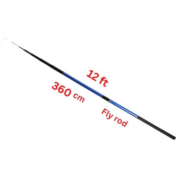 Abirs 12 ft fly 360 long Blue Fishing Rod