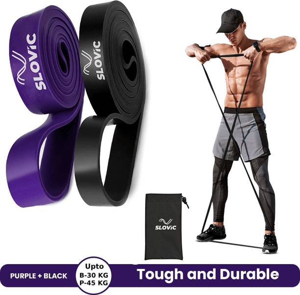 SLOVIC TPE Bands for Workout | Pull Up | Stretching | Heavy Duty Material | Combo Resistance Band