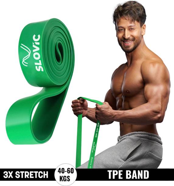 SLOVIC TPE Bands for Workout | Pull Up | Stretching|Heavy Duty Material |Upto40-60 KGS Resistance Band