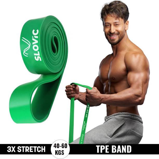SLOVIC TPE Bands for Workout | Pull Up | Stretching|Heavy Duty Material |Upto40-60 KGS Resistance Band
