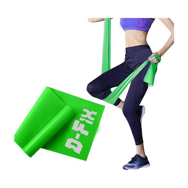 D-fix Yoga Band Resistance Exercise Band for Exercise Latex Free Theraband 5 ft Fitness Band