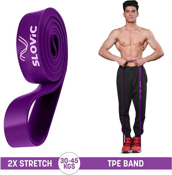 SLOVIC TPE Bands for Workout | Pull Up | Stretching|Heavy Duty Material |Upto30-45 KGS Resistance Band
