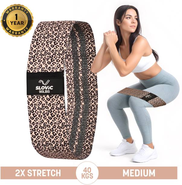 SLOVIC Printed Fabric Resistance Bands for Calisthenics with Workout | Resistance Band