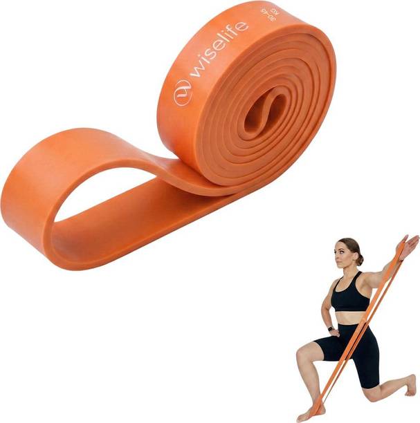 Wiselife Resistance Power Band For Exercise and Stretching (Orange) Resistance Band