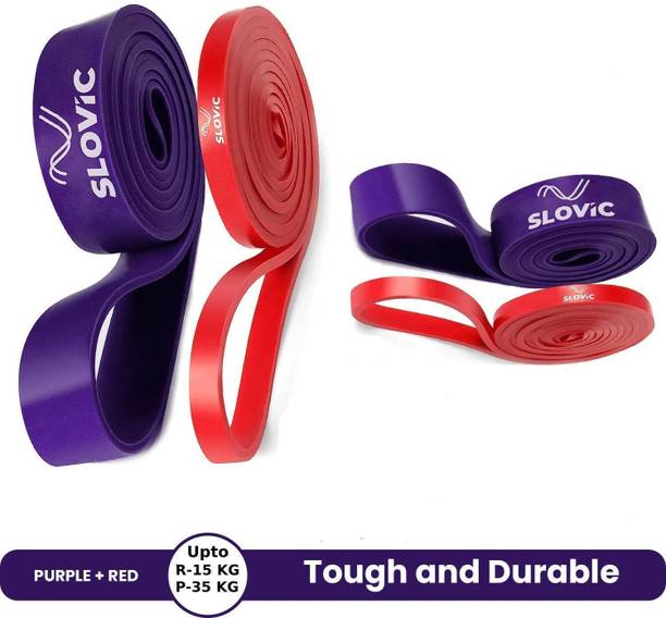 SLOVIC TPE Bands for Workout | Pull Up | Stretching | Heavy Duty Material | Combo Resistance Band