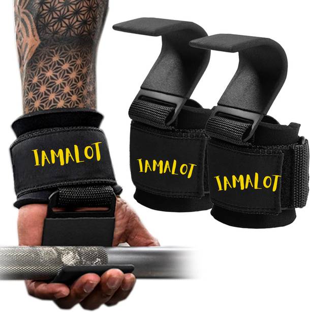 iamalot eight Lifting Hooks, Adjustable Lifting Grips for Men and Women Hand Grip Hand Grip/Fitness Grip