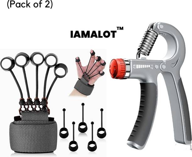 iamalot Finger Stretcher Finger And Hand Gripper fitness kit Gym & FitnessKit(Pack of 2) Hand Grip/Fitness Grip