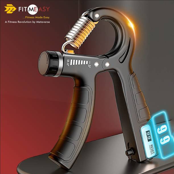 Fitmeasy Adjustable Hand Grip Strengthener with Counter | Forearm & Finger Exerciser Hand Grip/Fitness Grip