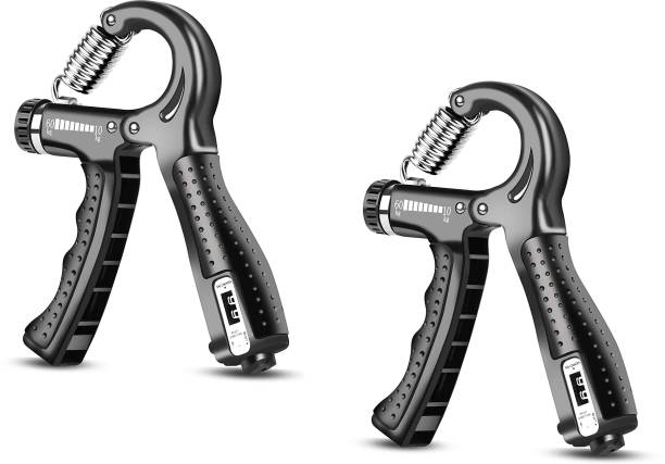 ADONYX Exerciser Strengthener 2 Pack,Grip Trainer Finger Forearm Exerciser with Counter Hand Grip/Fitness Grip