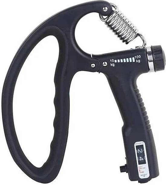 Shopeleven D-SHAPE Professional Adjustable Hand Gripper With 10KG to 100KG Resistance Range Hand Grip/Fitness Grip
