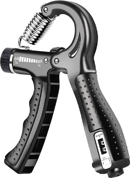 हेल्थ हाइक Hand Gripper with Counter & Adjustable Spring | Gym Hand Grip Strengthener 60 Kg हैंड ग्रिप / फिटनेस ग्रिप
