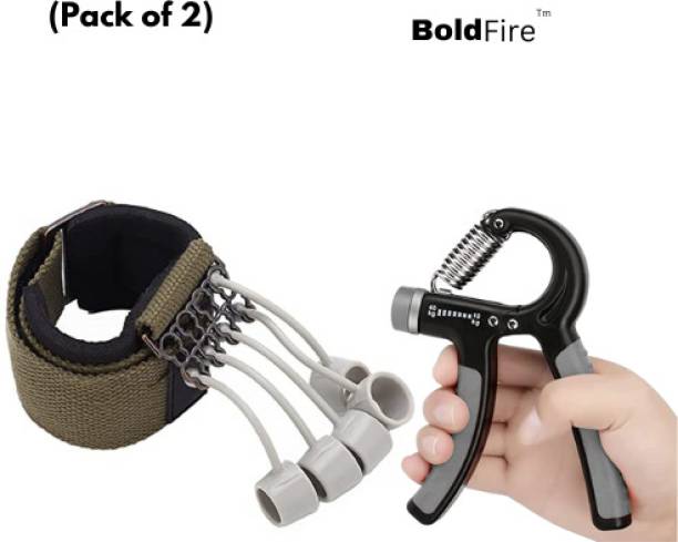 BoldFire Combo Finger Exerciser for Muscle Buildind & Injury Recovery Hand Grip/Fitness Grip