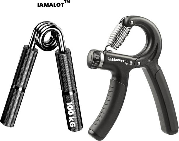 इमालोट Metal Hand Grip 100kg With Adjustable Hand Gripper 10-40kg हैंड ग्रिप / फिटनेस ग्रिप