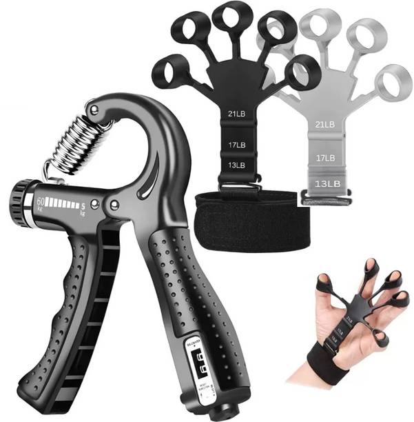Shopeleven Counter Hand grip and Finger grip Strength Trainer for Hand Therapy Hand Grip/Fitness Grip