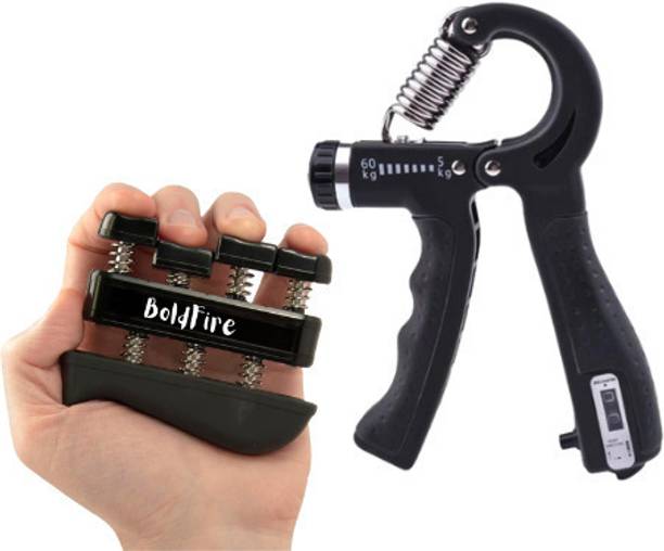BoldFire Combo Finger Exerciser for Muscle Buildind & Injury Recovery Hand Grip/Fitness Grip