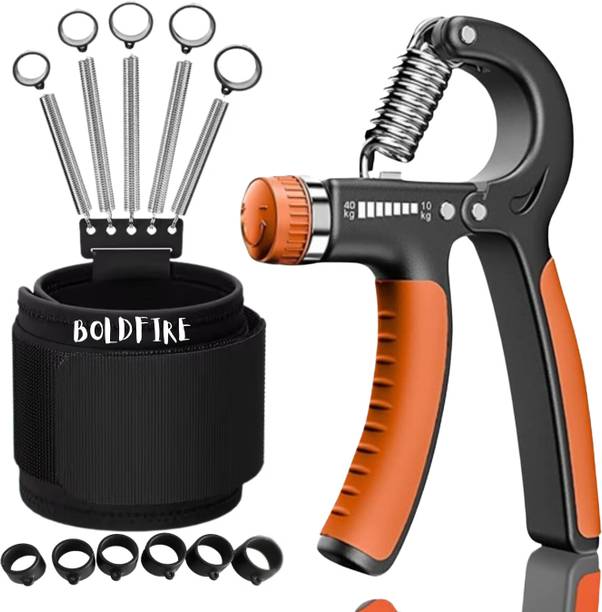 BoldFire COMBO (Pack of 2) Enhance Grip Strength with the Hand Gripper, Spring-Loaded Hand Grip/Fitness Grip