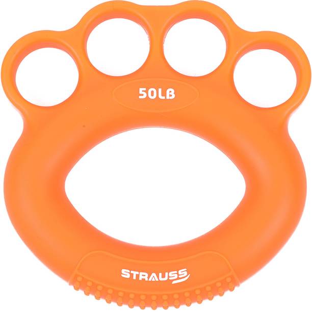 Strauss Silicon Finger Stretcher (50 LB)| Palm Gripper/Exerciser| Hand Grip/Fitness Grip