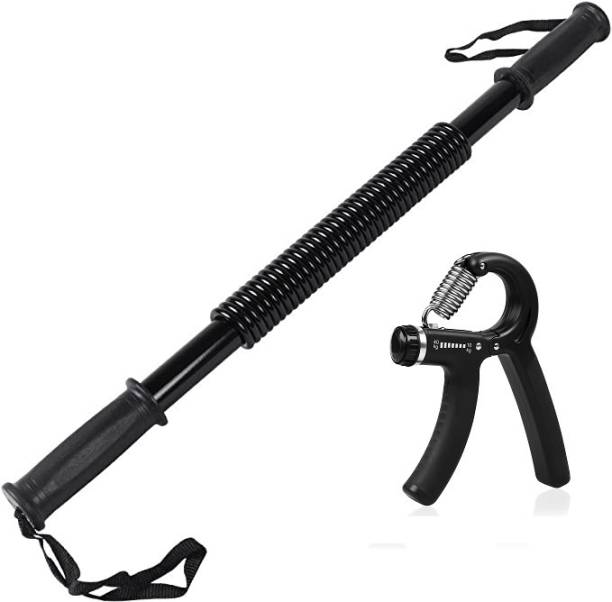 ADONYX Power Twister Bar Arm Spring Exerciser with Hand excericser Hand Grip/Fitness Grip