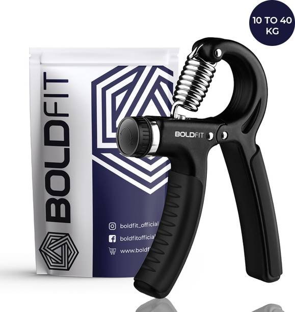 BOLDFIT Men Forearm Exercise Hand Grip/Fitness Grip (Black)