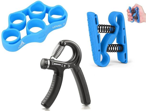 ADONYX Forearm Strengthening Set 3 Items Grip Exercise Forearm excerciser kit Hand Grip/Fitness Grip
