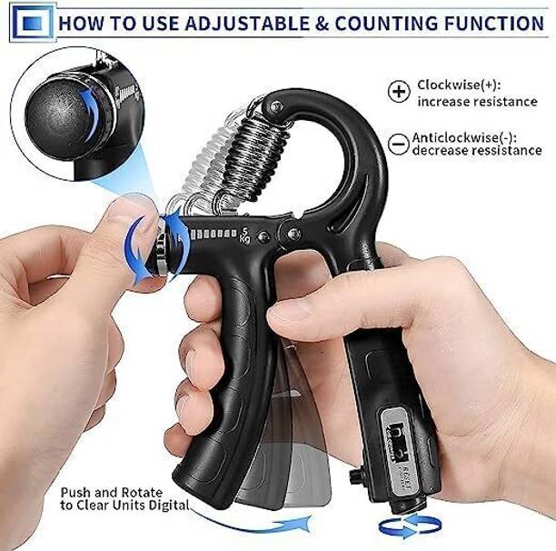 GJSHOP Counter Hand Grip Strengthener Adjustable Resistance Gripper Exerciser Squeezer Hand Grip/Fitness Grip