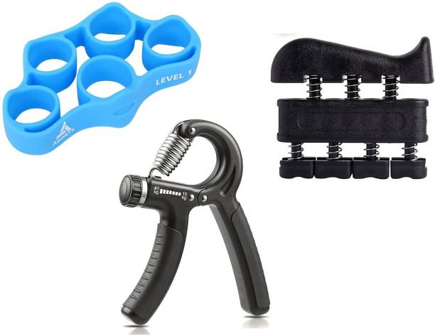 ADONYX Forearm Strengthening Set 3 Items Grip Exercise Forearm Grip excerciser kit Hand Grip/Fitness Grip