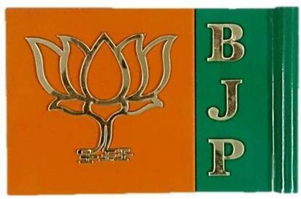 Matcon bjp car flag without rod Rectangle Car Window Flag