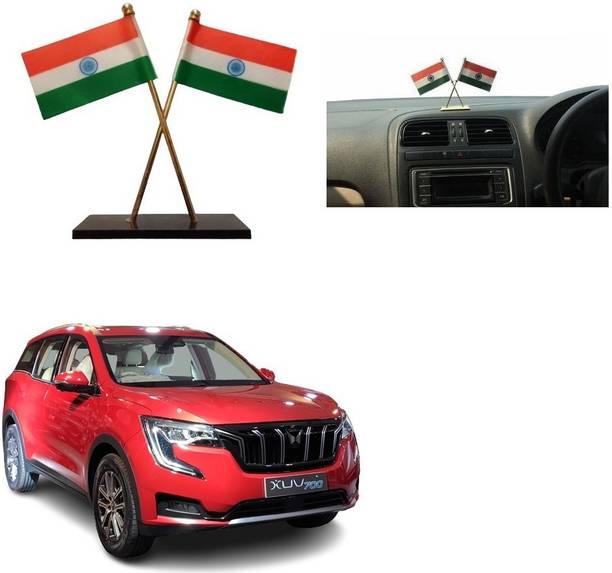 SPREADX Car Dashboard Idols India Flag double Indian flag Universal for Hyundai i10 Nios Double Sided Wind Car Dashboard Flag