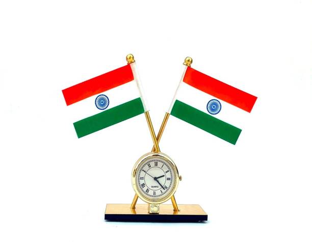 STAR SHINE Indian Flag Rectangle Car Dashboard Flag