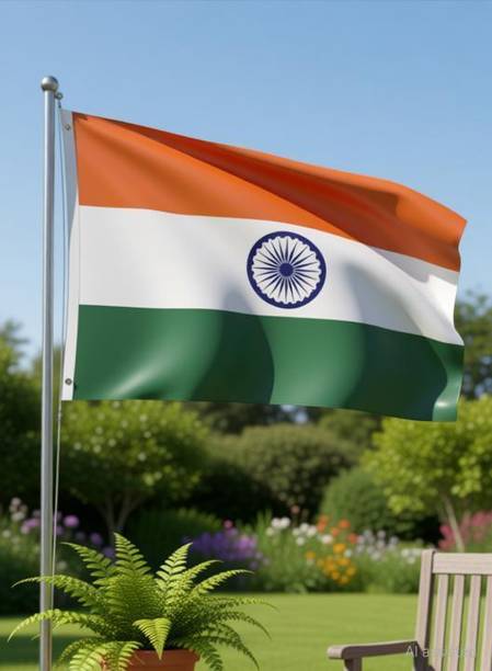 The Flag Company Indian Flag - Outdoor 4 ft X 6 ft A-Foldable Outdoor Flag
