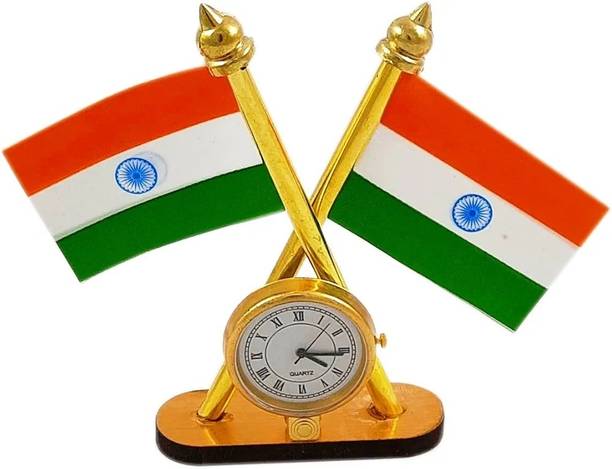 VR Creatives Tiranga Square Car Dashboard Flag