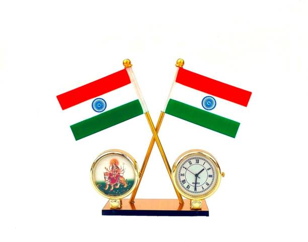 STAR SHINE Indian Flag Rectangle Car Dashboard Flag