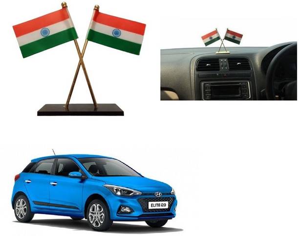 SPREADX indian Double Sided Wind Car Dashboard Flag